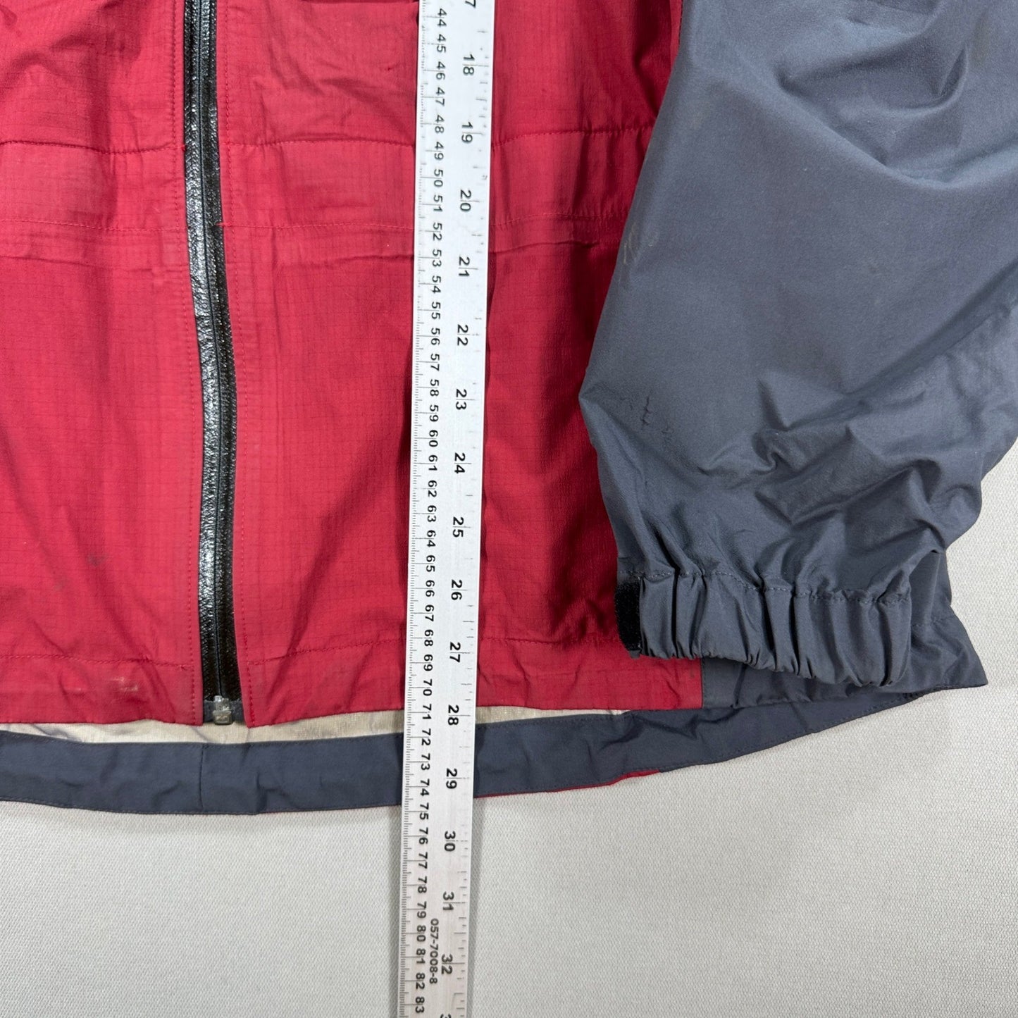 Vintage MEC Mountain Equipment Jacket Gore Tex Hooded Zip Pockets mens 2XL Red