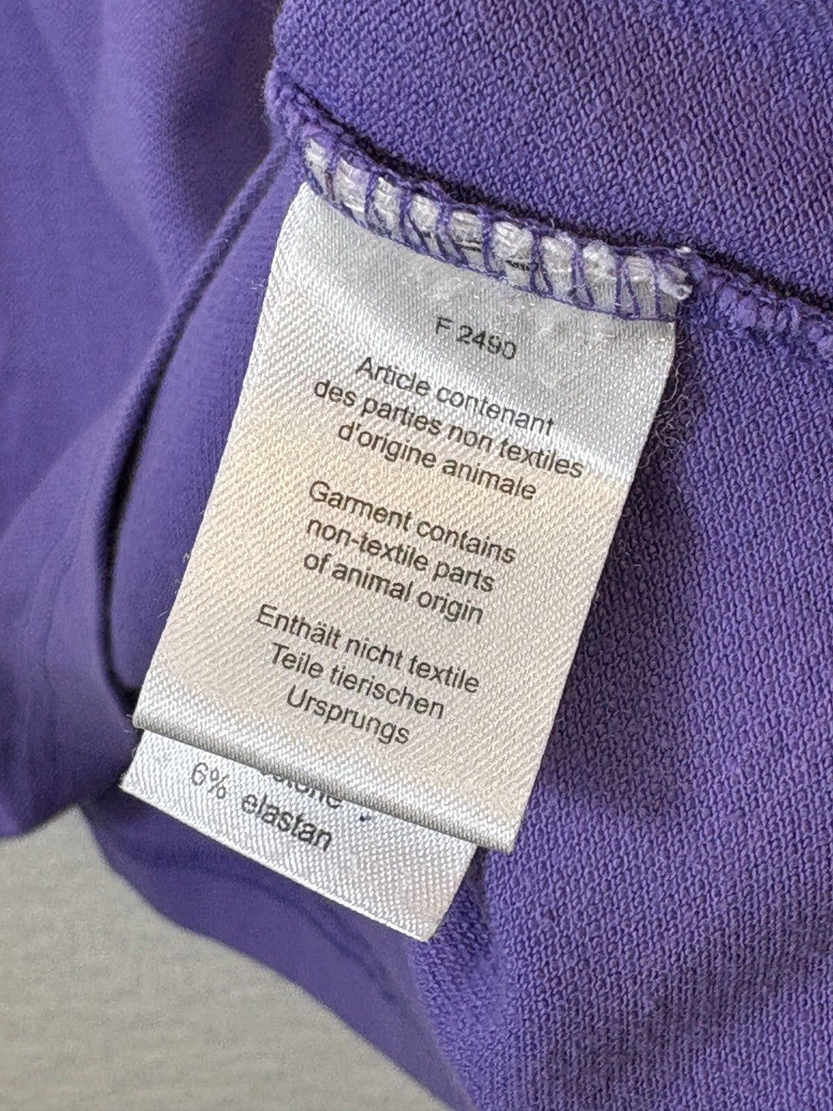 Lacoste Polo Shirt Mens 5 Purple Classic Fit Crocodile Embroidered