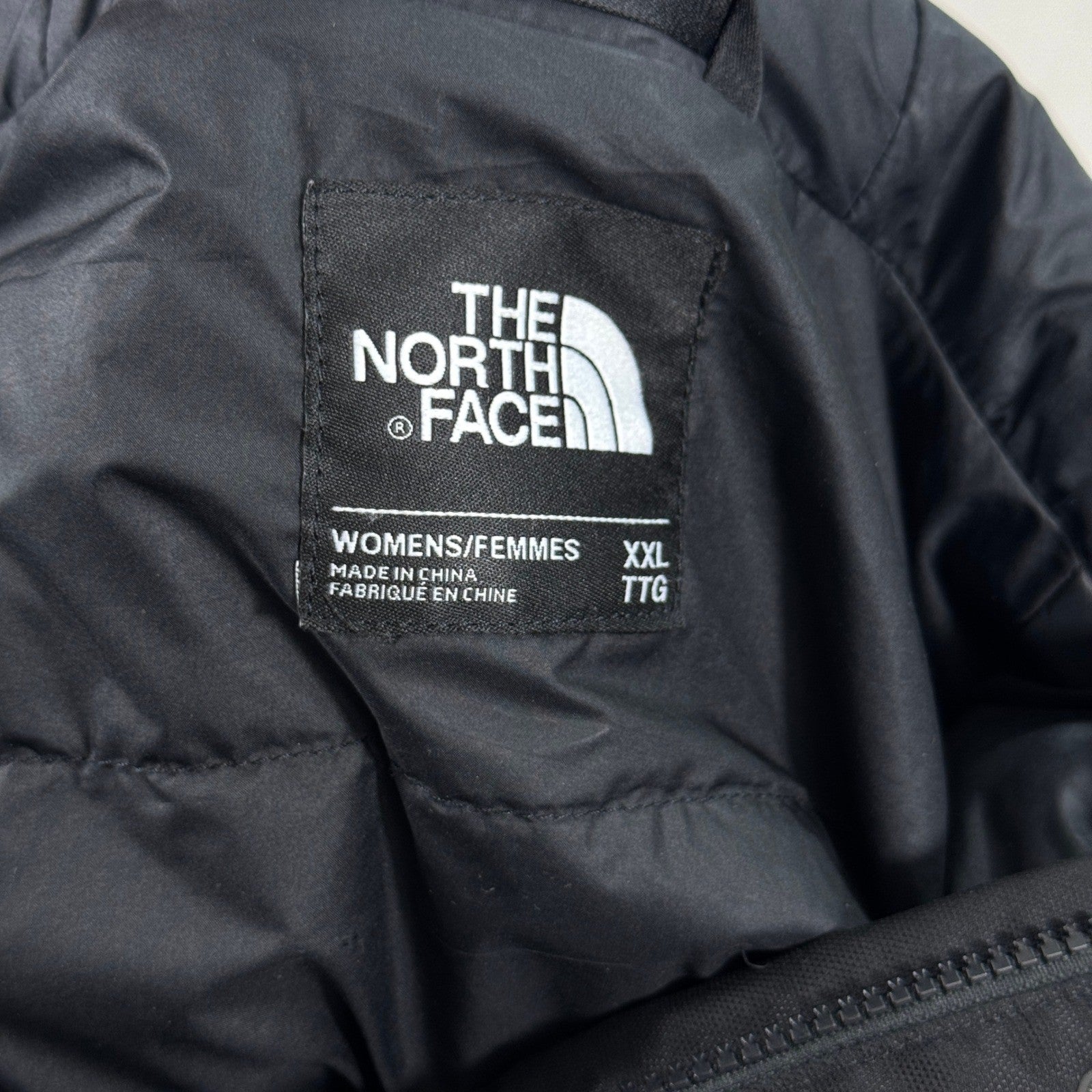 The North Face Parka Winter Jacket Womens 2XL Quilted Hooded Coat Insulated