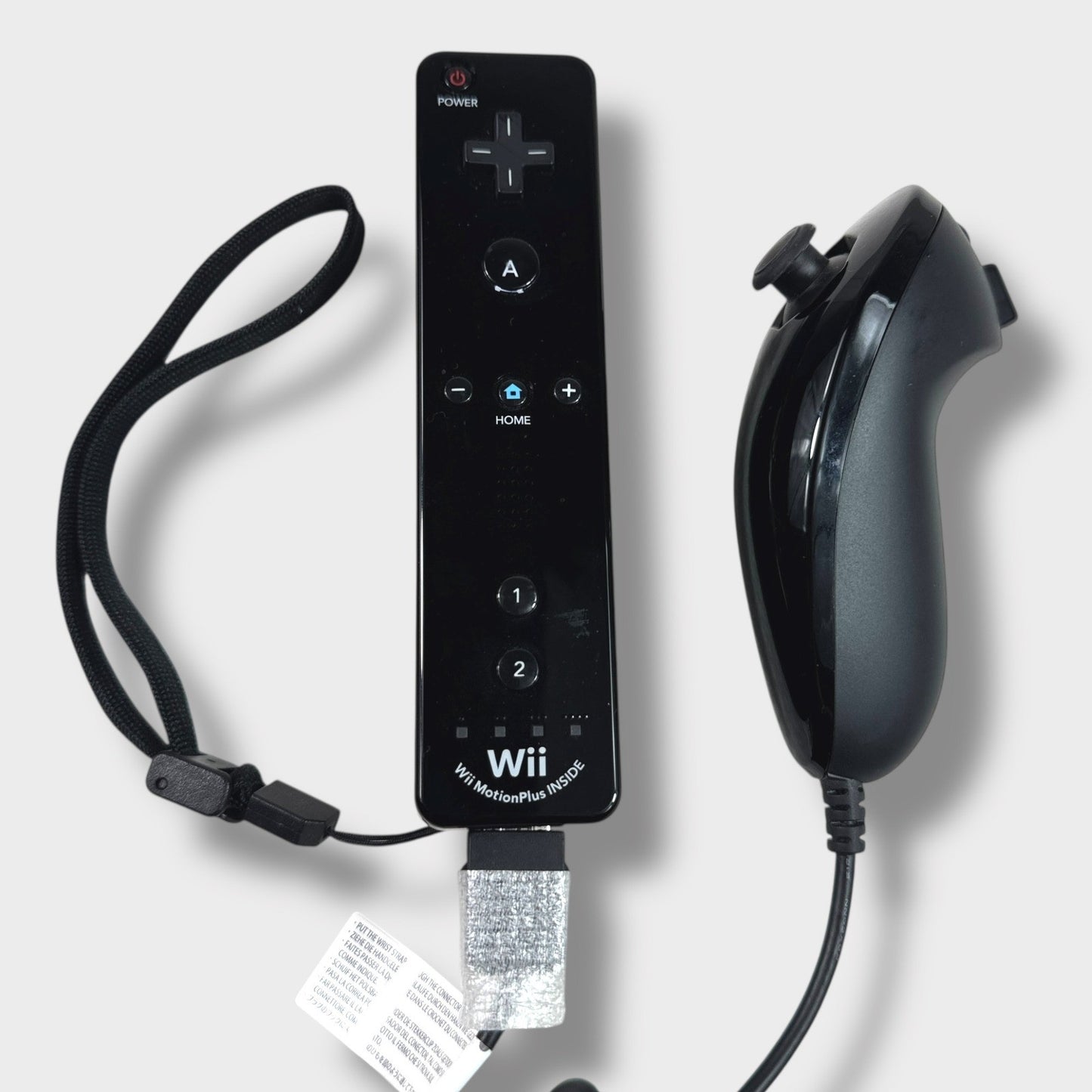 Nintendo Wii Motion Plus Remote Controller with Nunchuk Black RVL007