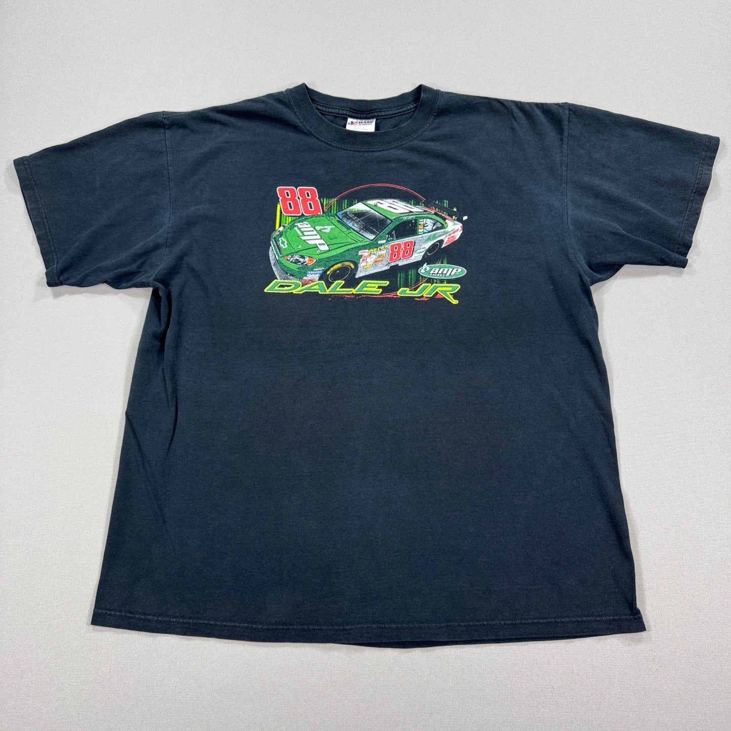 Vintage Dale Earnhardt Jr. NASCAR T-Shirt mens XL Double Sided Y2K Faded