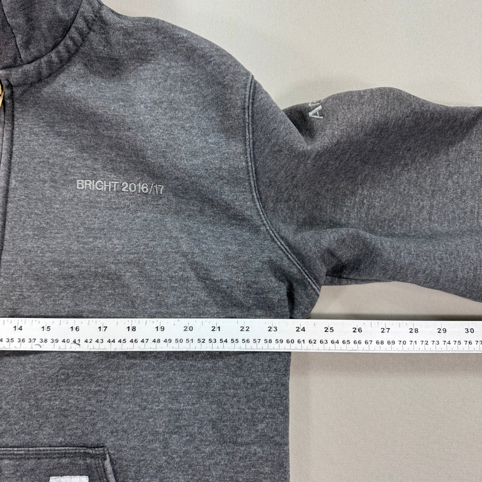 Carhartt Essentials Hoodie Sweatshirt Men's Large Gray Loose Fit Zip Up Oversize