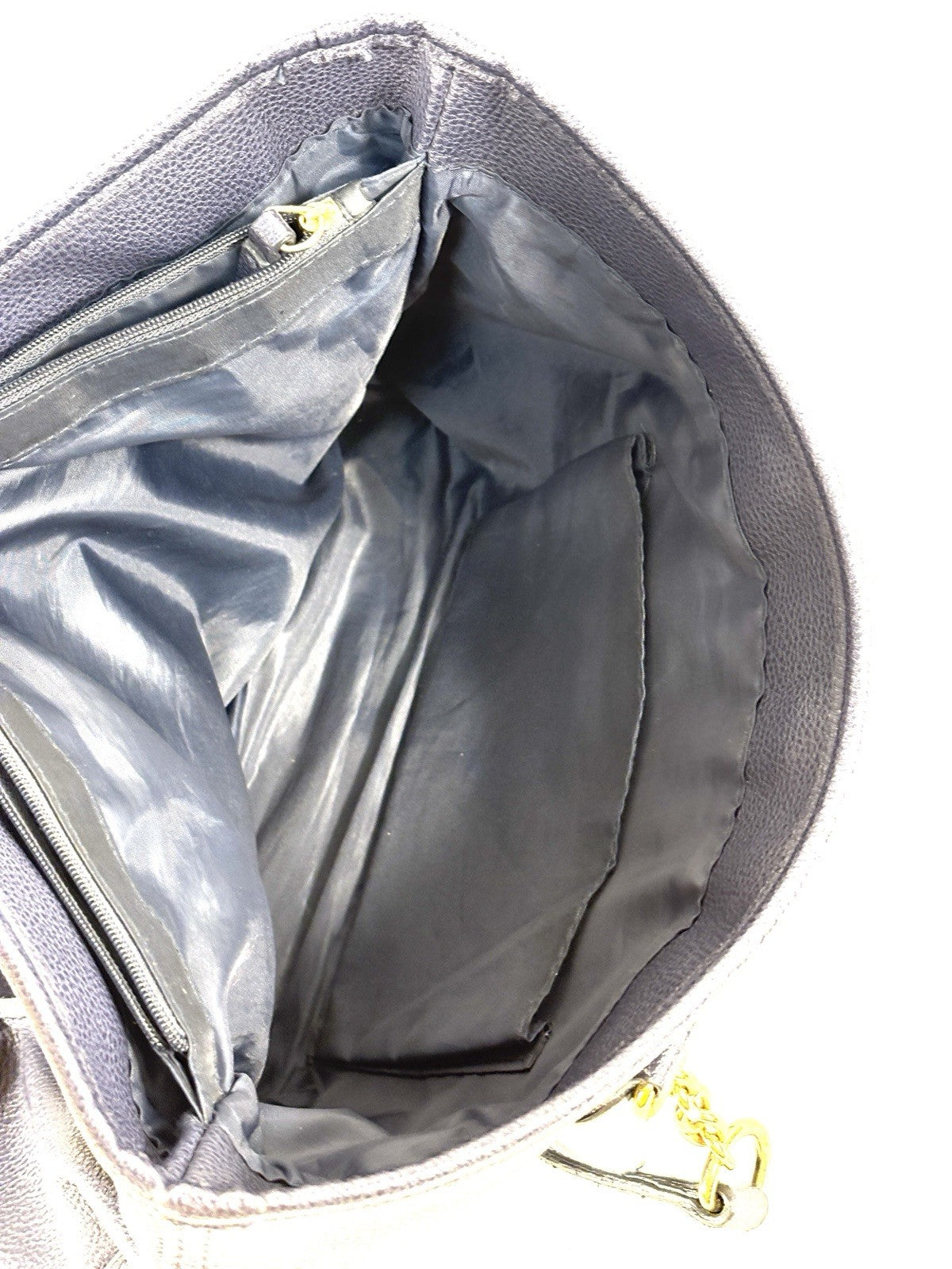 TOMMY HILFIGER Womens Black Leather Handbag Shopper Medium Satchel Tote Bag