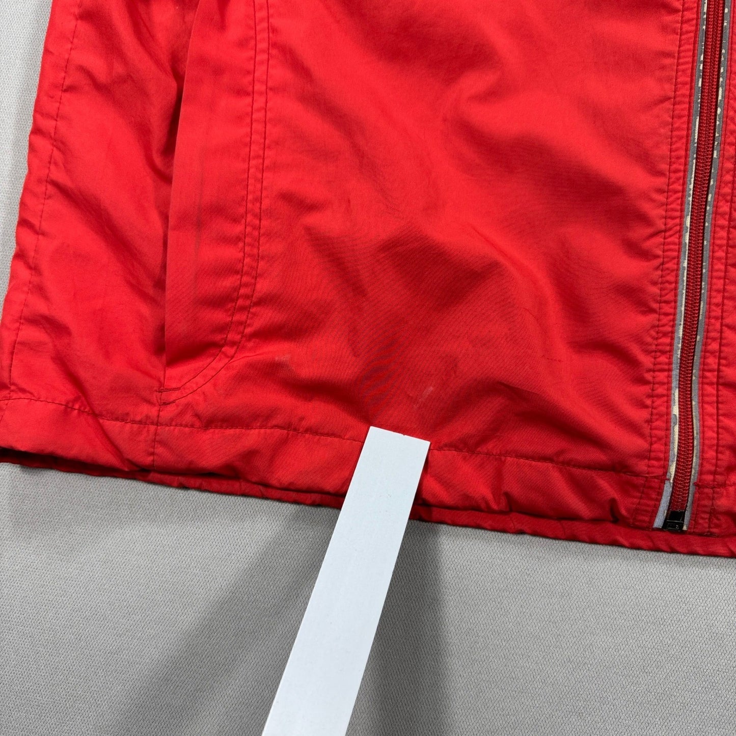 Vintage 90s Nike Fit Track Jacket mens Large Red Full Zip Windbreaker Tailwind