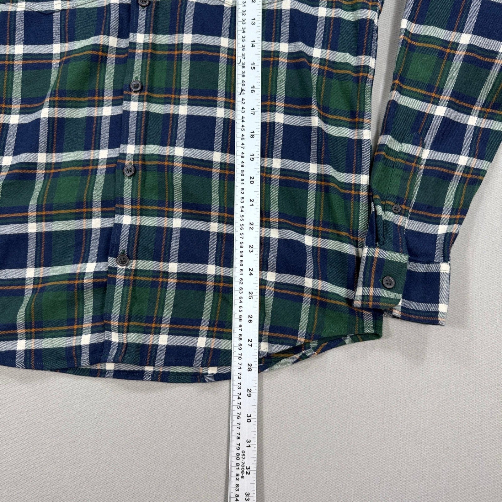 NWT Wind River Outfitters Mens Medium Flannel Shirt Plaid Button Down Green Blue