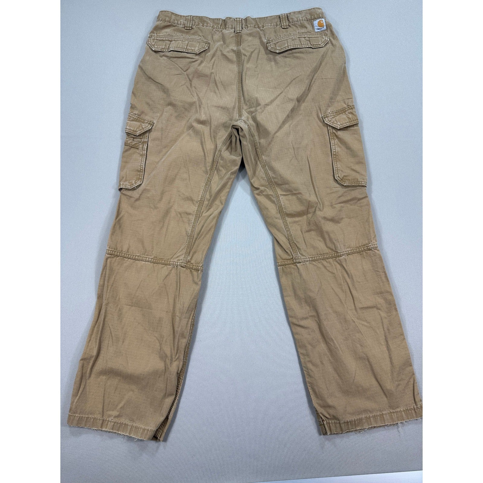Carhartt Force Cargo Pants Ripstop Relaxed Fit mens 42x34 Khaki Utility Work