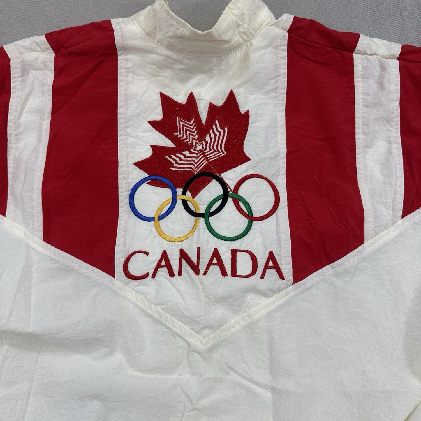 VTG 90s Adidas Jacket Canadian 1992 Olympics Barcelona mens Large