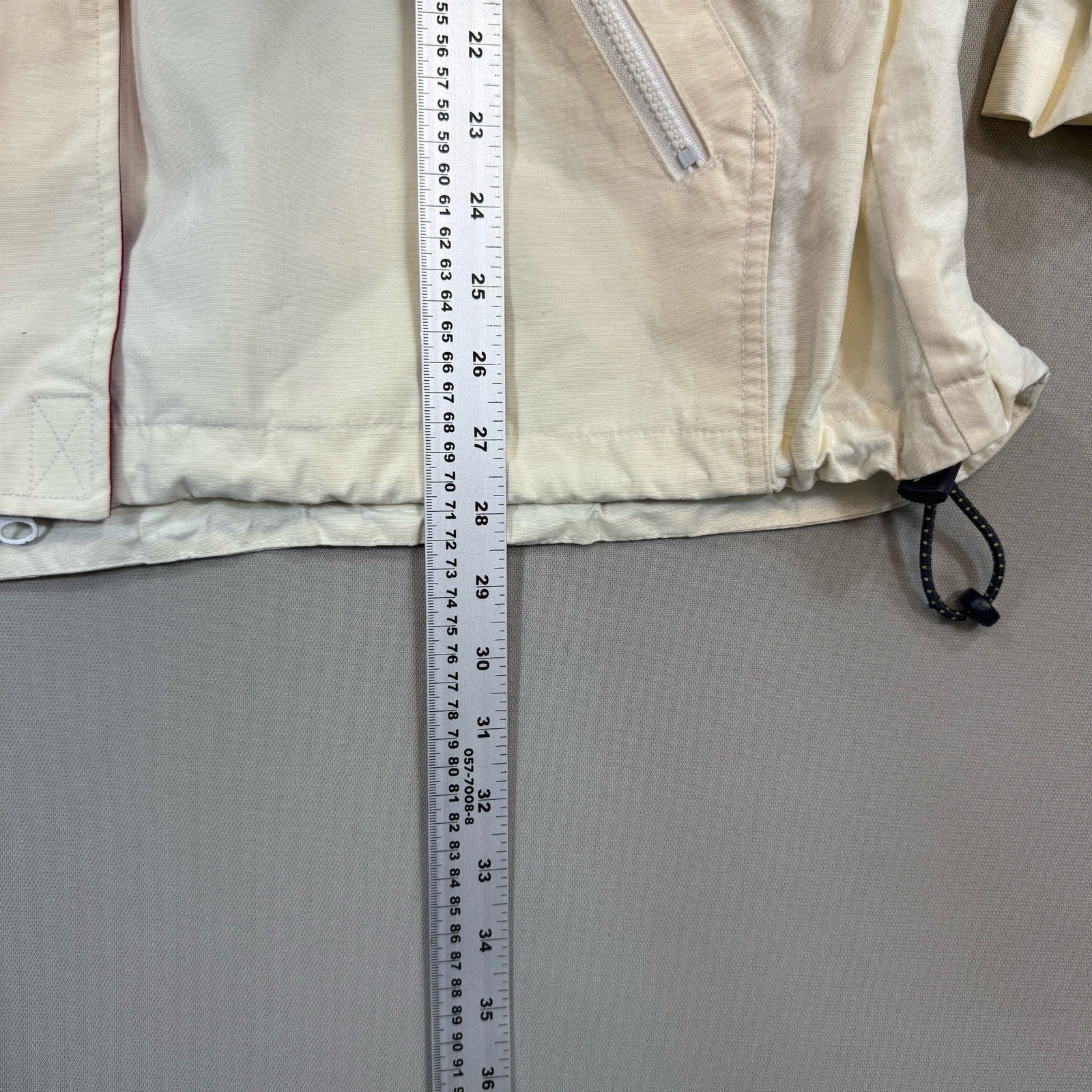 Vintage 90s Tommy Hilfiger Sailing Gear Jacket mens XL White Full Zip Hoodie