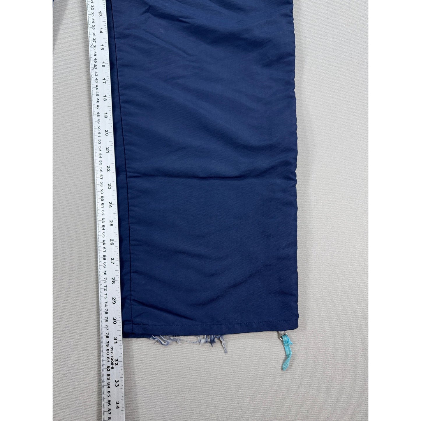 Vintage Nike Track Pants mens XL Navy Blue Full Zip Windbreaker Wide Leg Y2K