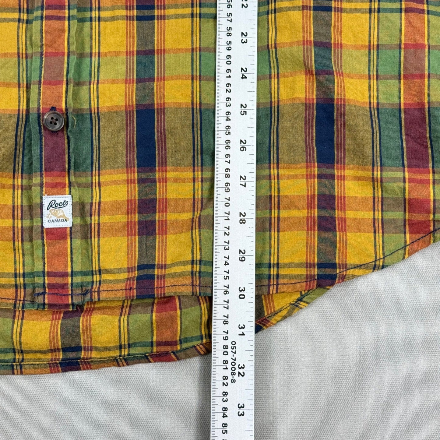 NWT Roots Canada Club Lake Shirt mens 2XL Autumn Leaf Plaid Button Up Workwear