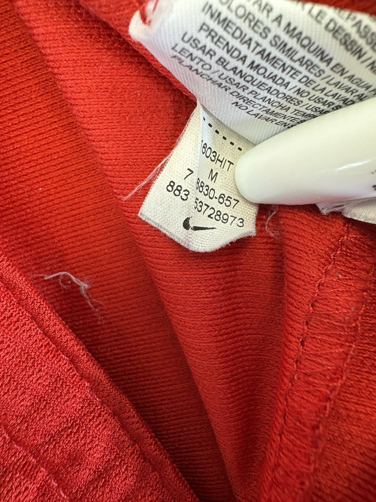 Nike Icon Dri Fit Athletic Sports Red Basketball Shorts Mens Medium