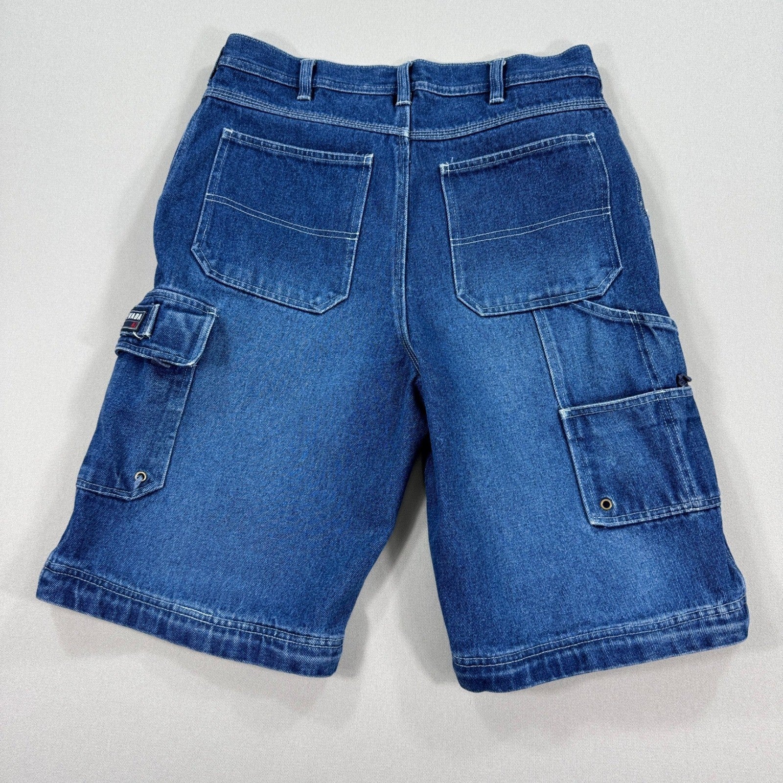 Nevada Denim Cargo Shorts Relaxed Fit Baggy mens Size 34 Blue Carpenter Utility