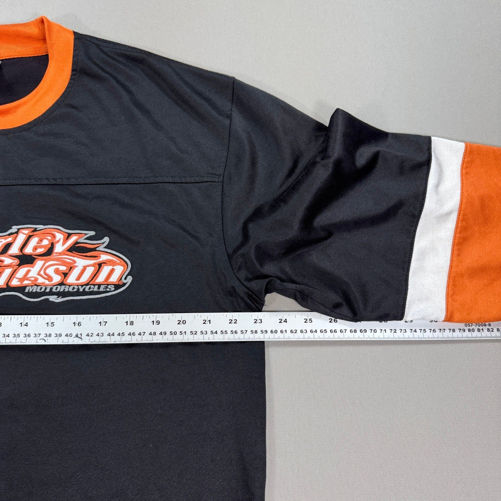 Harley Davidson Embroidered Biker Shirt mens Large Las Vegas Nevada Y2K