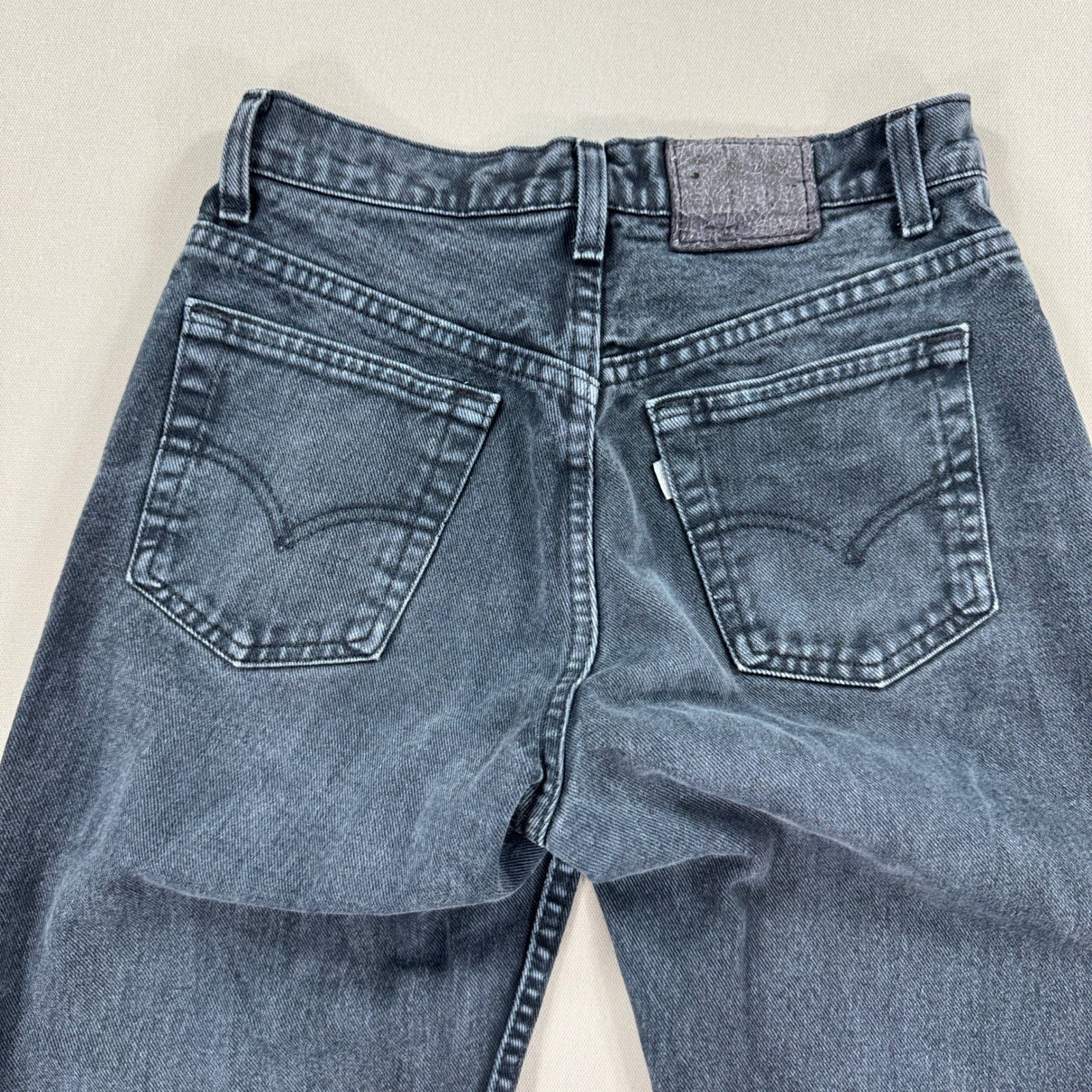 Levi's Silver Tab Jeans Men's 28x30 Black Loose Fit Dark Wash Straight Leg Baggy