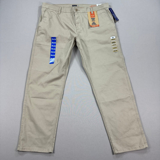 NWT Dockers Original Khaki Pants All Seasons Tech mens 38x30 Beige Athletic Fit