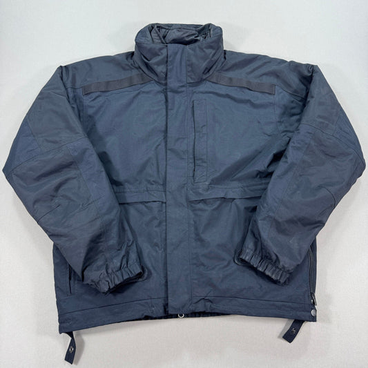 The North Face Ski Jacket Double Layer Coat mens Large Black Side Ventilation