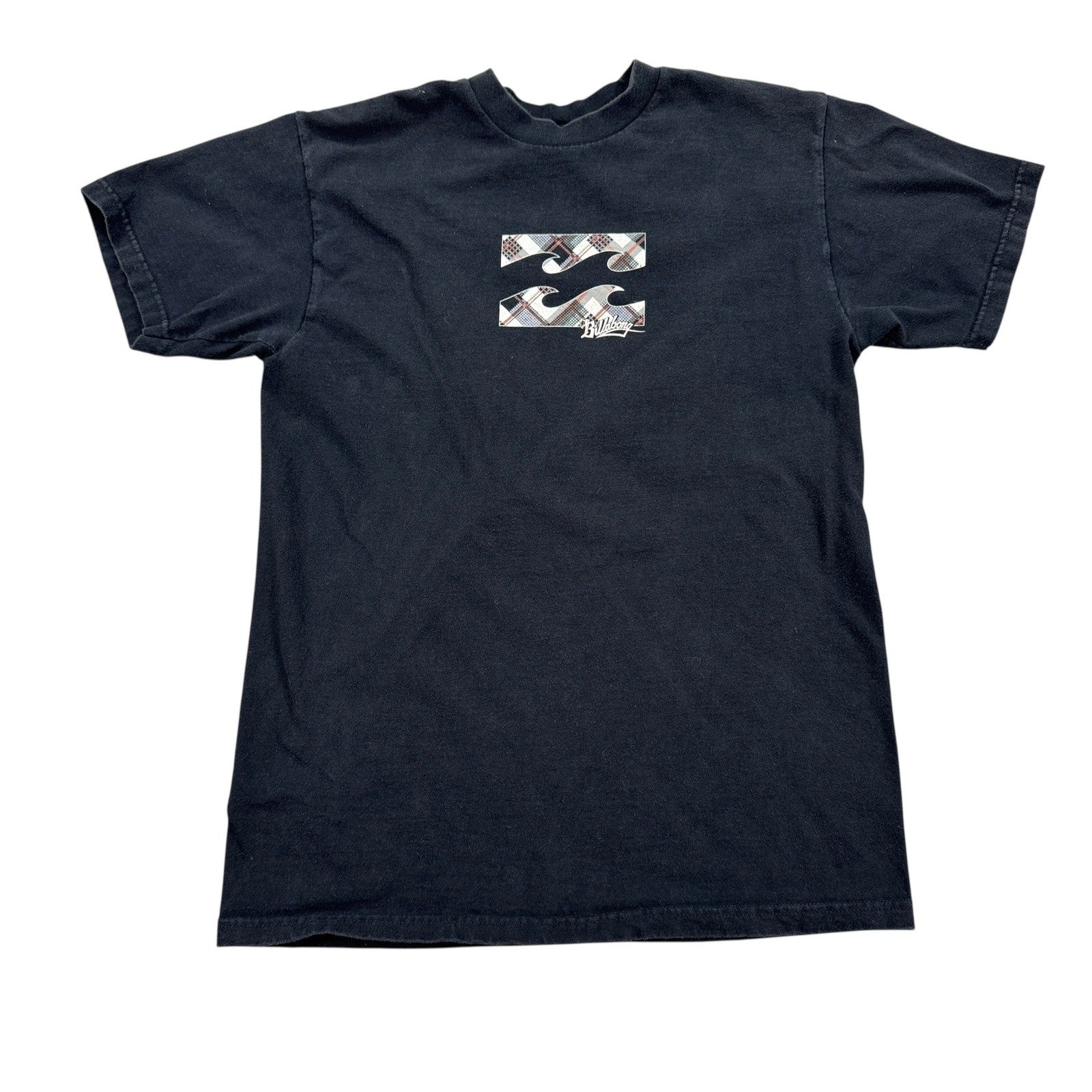 Billabong Arch Fill T-Shirt Men's Medium Black Graphic Print Surf Waves Cotton