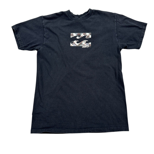 Billabong Arch Fill T-Shirt Men's Medium Black Graphic Print Surf Waves Cotton