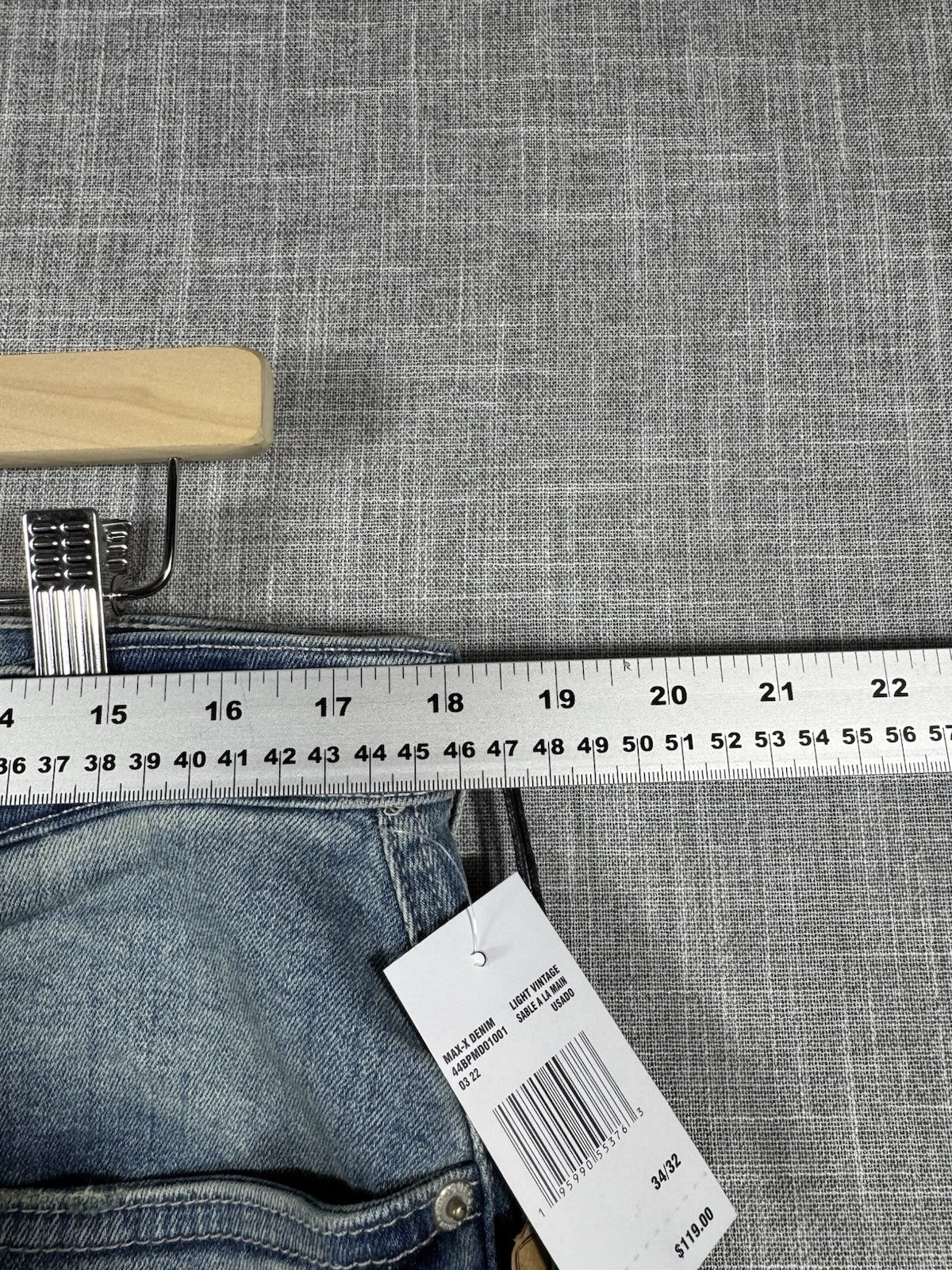 Buffalo David Bitton Max-X Jeans Mens 34x32 Skinny Stretch New Msrp $119