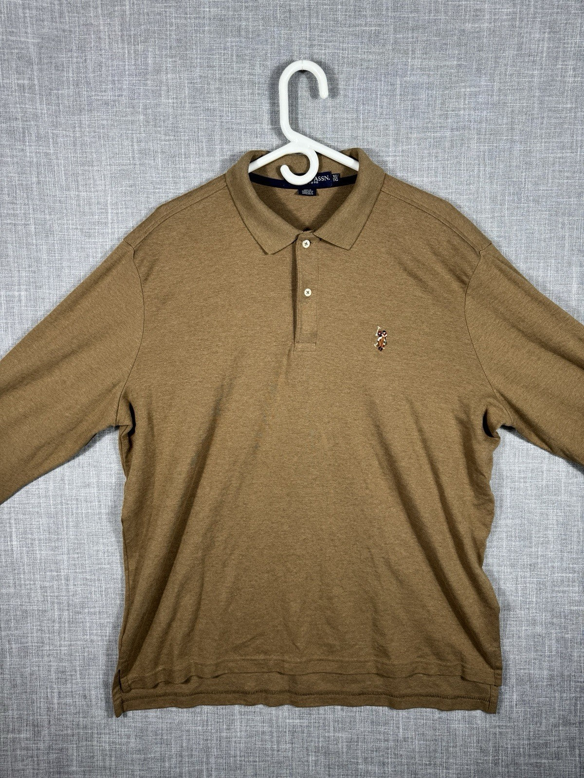 Polo Ralph Lauren Polo Shirt Pima Soft Touch Mens XL  Flesh Pony Long Sleeve