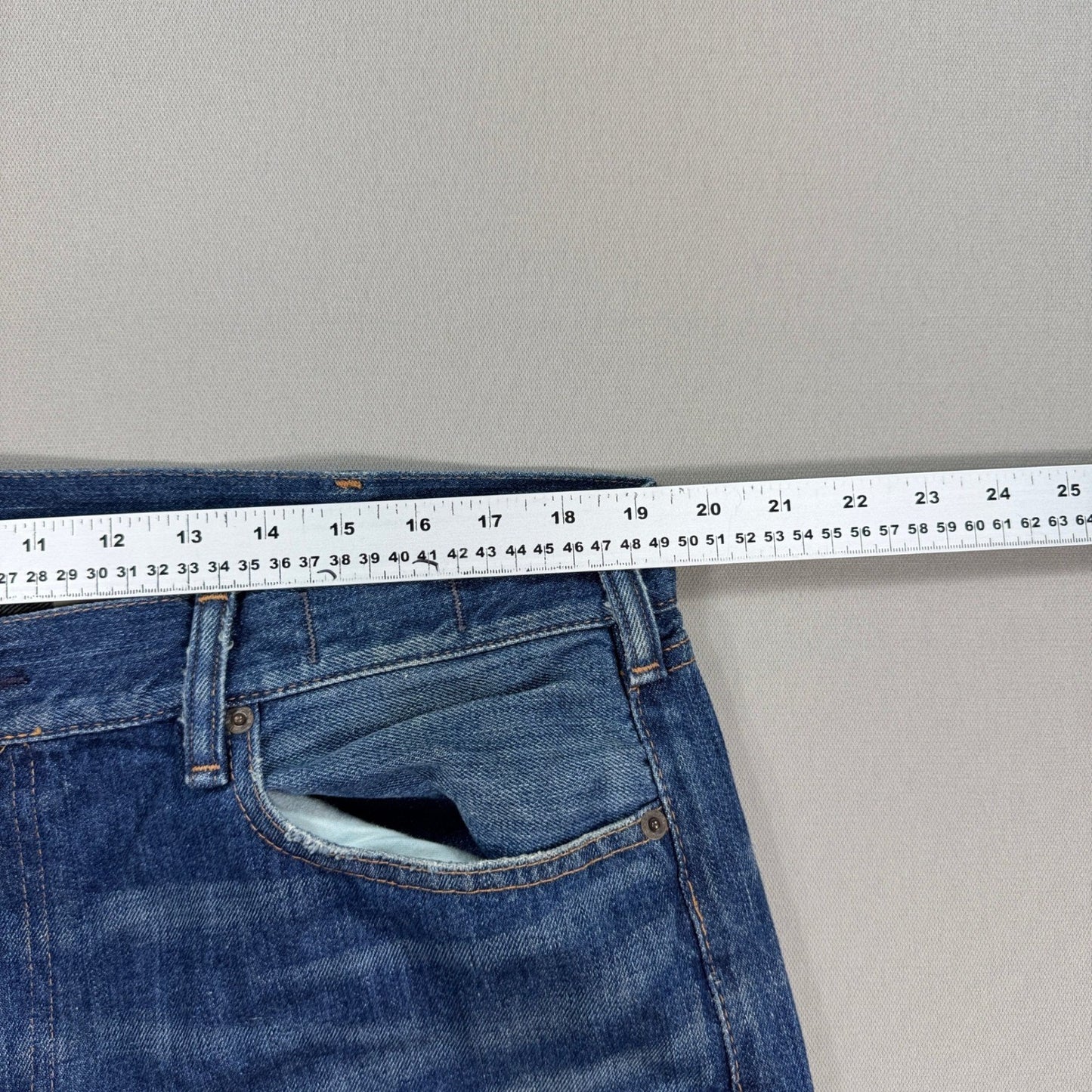 Denim & Supply Ralph Lauren Distressed Jeans Slim mens 38x32 Denim Straight Leg