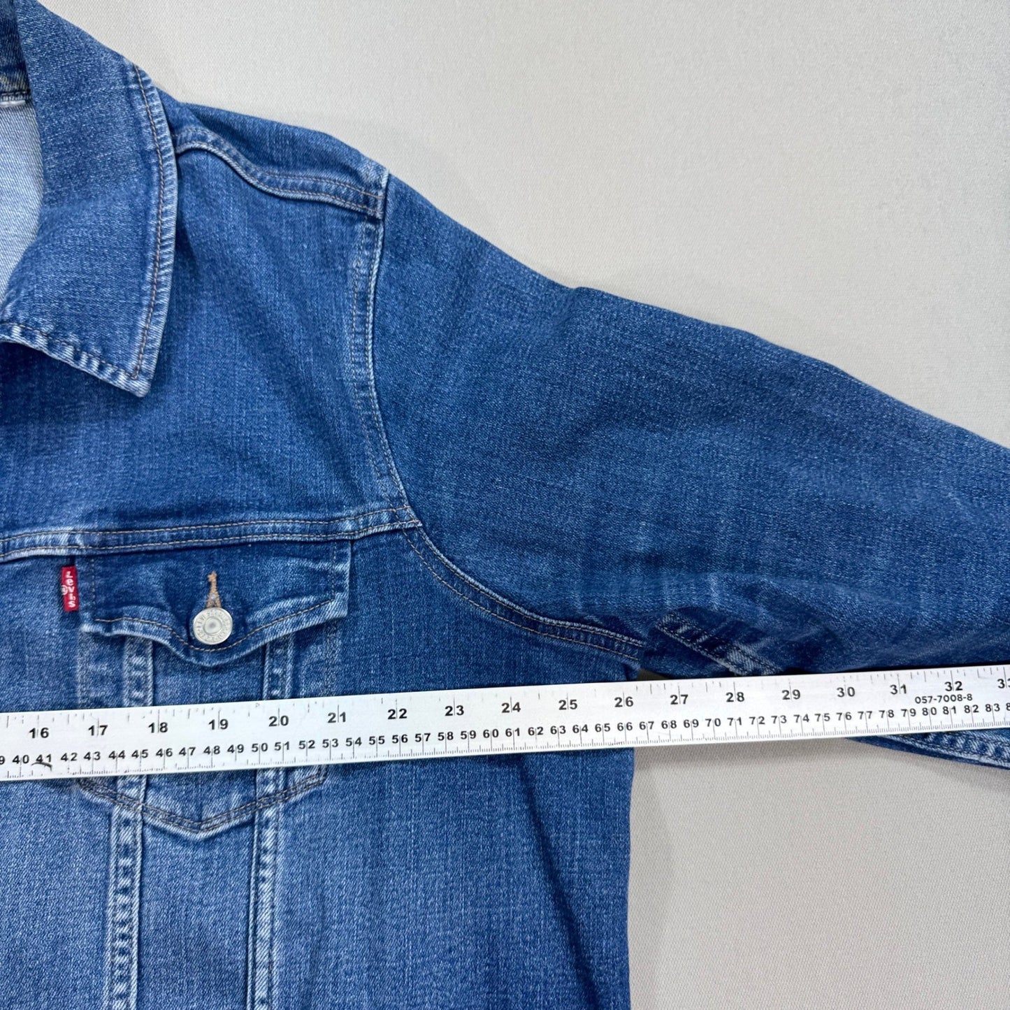 Levi's Original Trucker Jean Jacket Womens Plus Size 3X Classic Fit Medium Wash