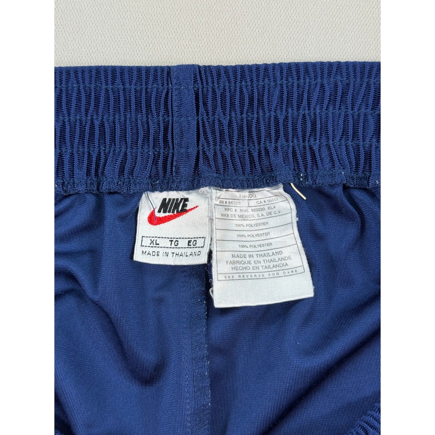 Vintage Nike Tearaway Pants mens XL Blue Track Snap Button Sides Athletic