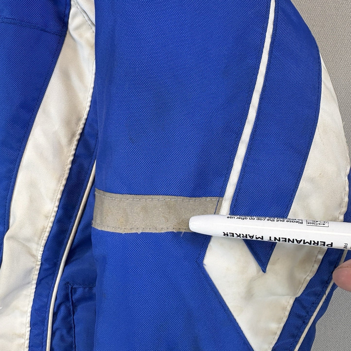 Yamaha Racing Paddock Blue Jacket Button Up Full Zip Youth Medium