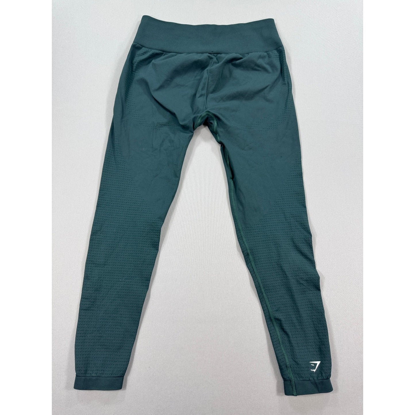 Gymshark Seamless Leggings Womens XL Dark Green High Waisted Workout Athleisure