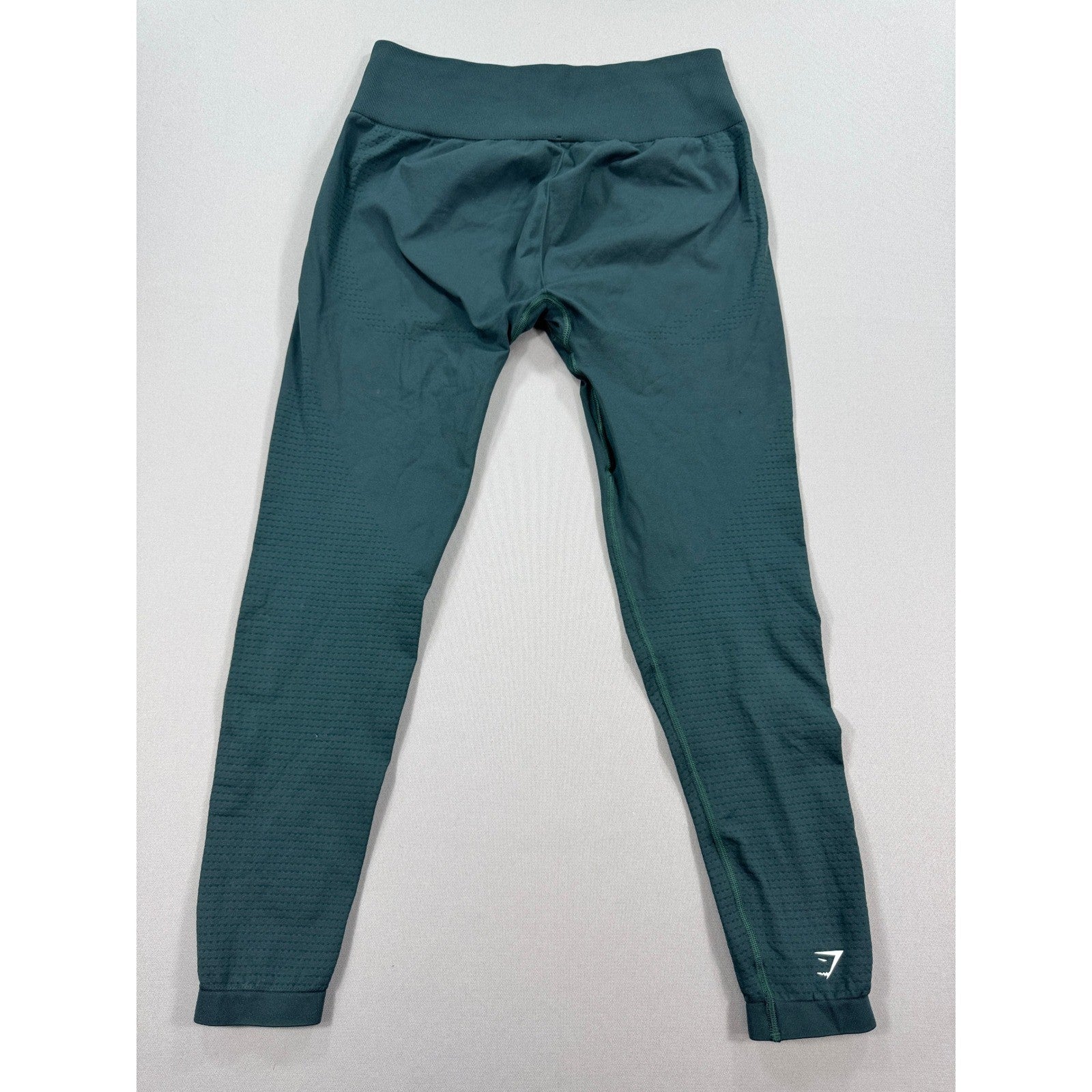 Gymshark Seamless Leggings Womens XL Dark Green High Waisted Workout Athleisure