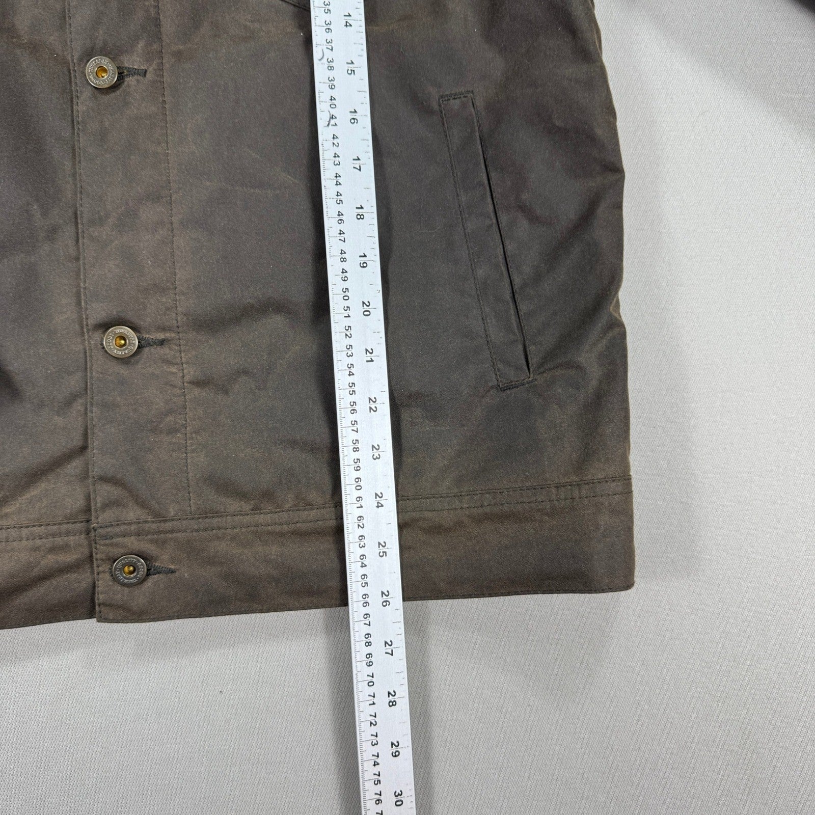 Thursday Everyday Jacket Waxed Cotton mens Medium Dark Olive Lined Heritage