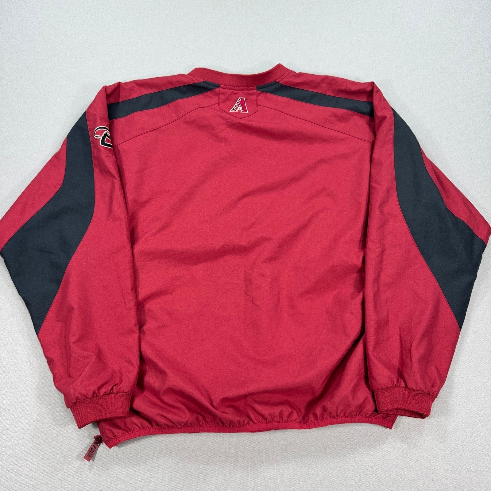 VTG Arizona Diamondbacks MLB Jacket Genuine Merchandise mens Large Red Pullover