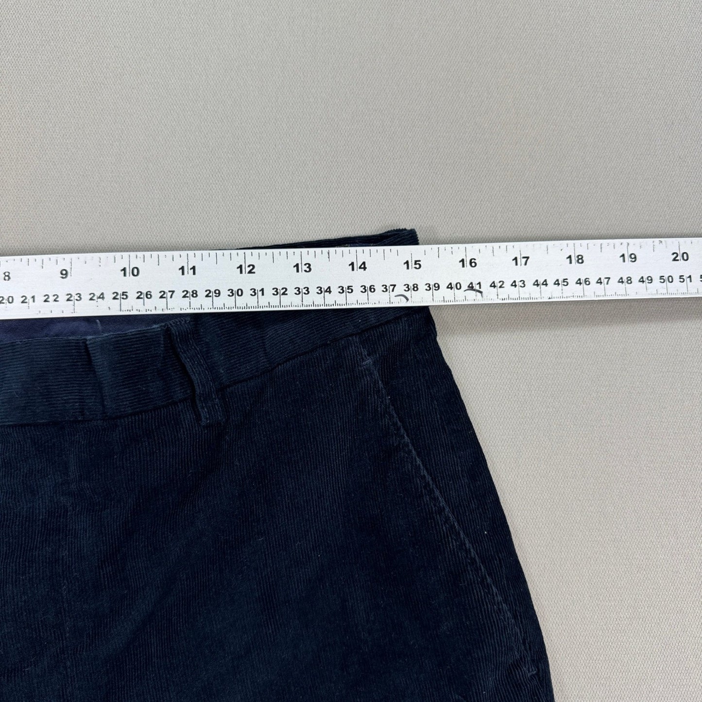 Lauren Ralph Lauren Corduroy Pants Classic Fit Mens Navy Blue 32x30 Straight Leg