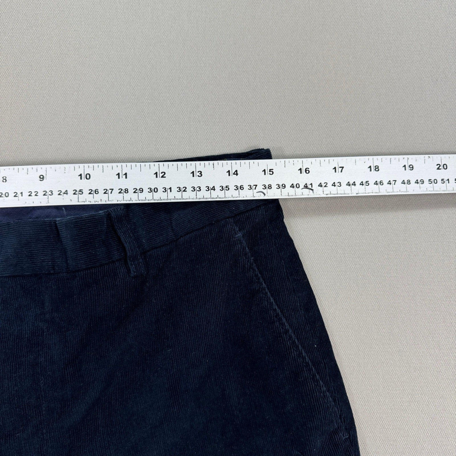 Lauren Ralph Lauren Corduroy Pants Classic Fit Mens Navy Blue 32x30 Straight Leg