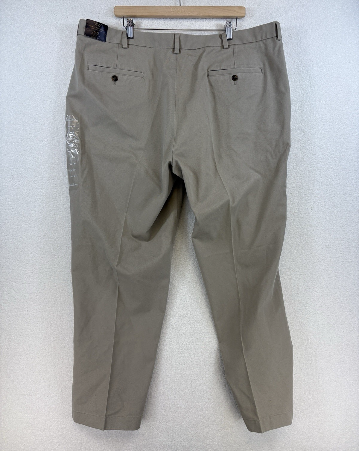 Brooks Brothers Chino Pants Mens 44x30 Beige Advantage Clark Fit NEW