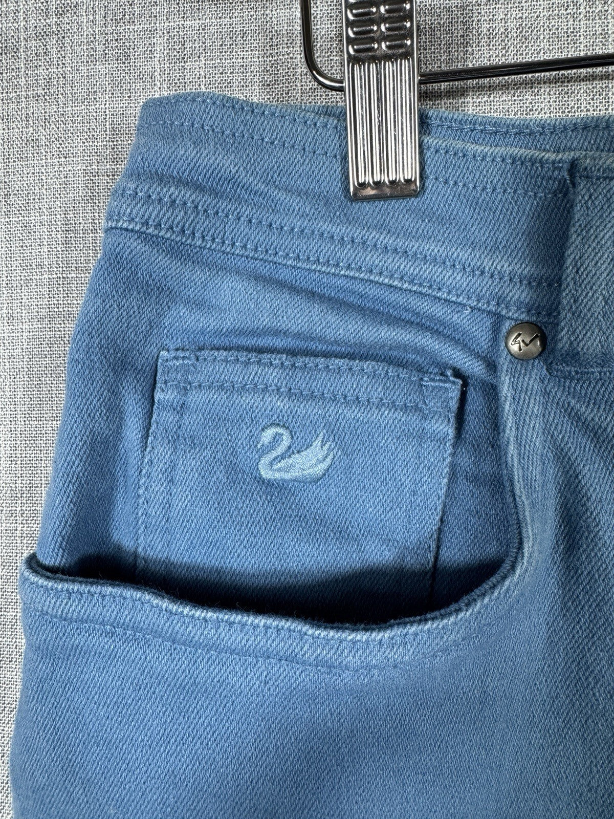 Gloria Vanderbilt Stretch Extensible Midrise Taper Teal Jeans Womens Medium