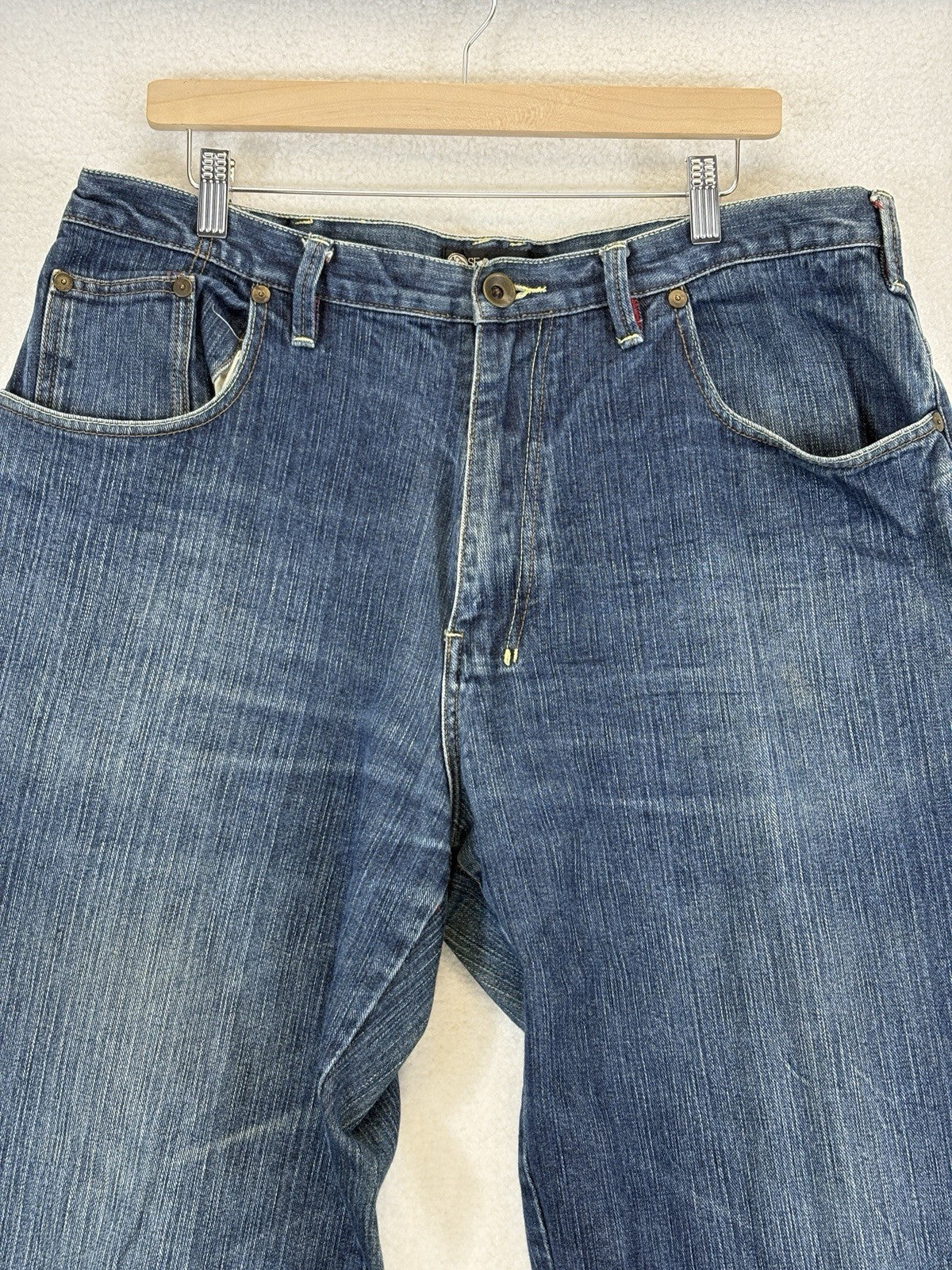 Sean John Jeans Y2K Mens 38 Baggy Blue Denim Straight Leg Relaxed Fit