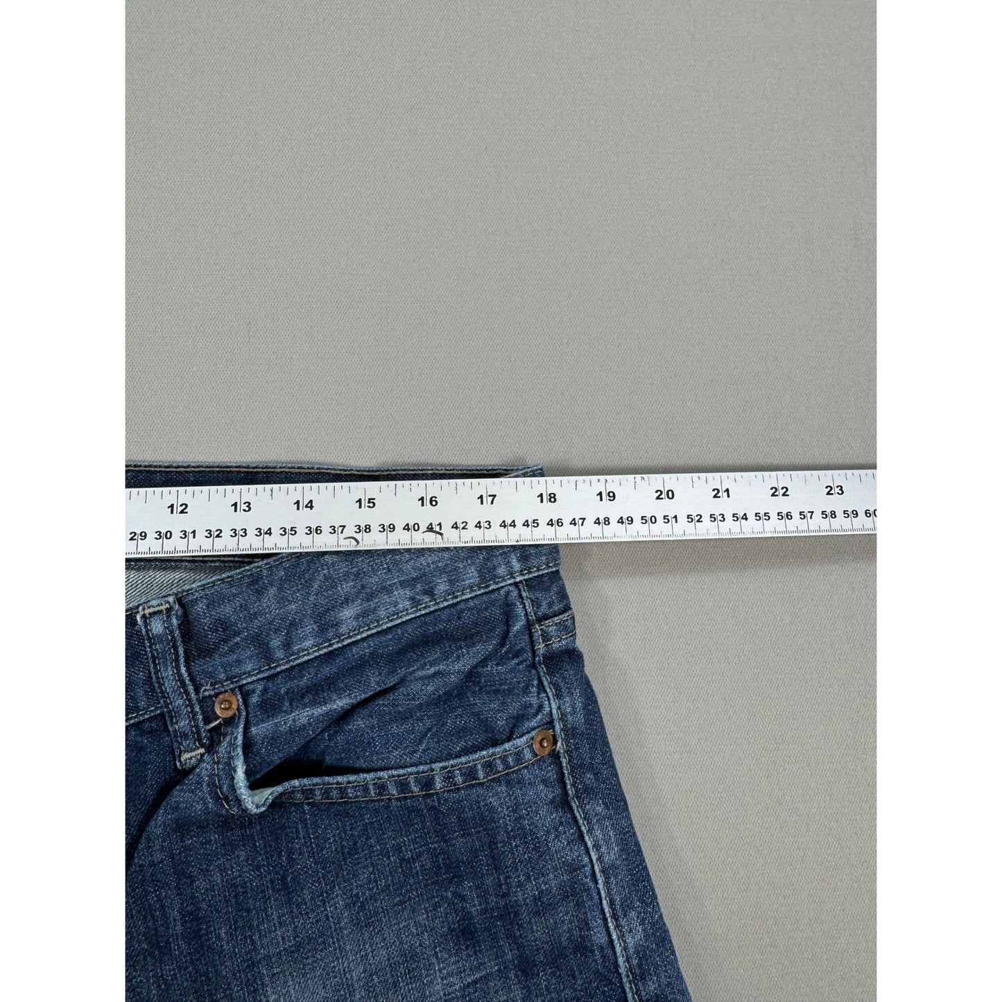 VTG Denim & Supply Ralph Lauren Jeans mens 36x30 Distressed Blue Denim USA Flag