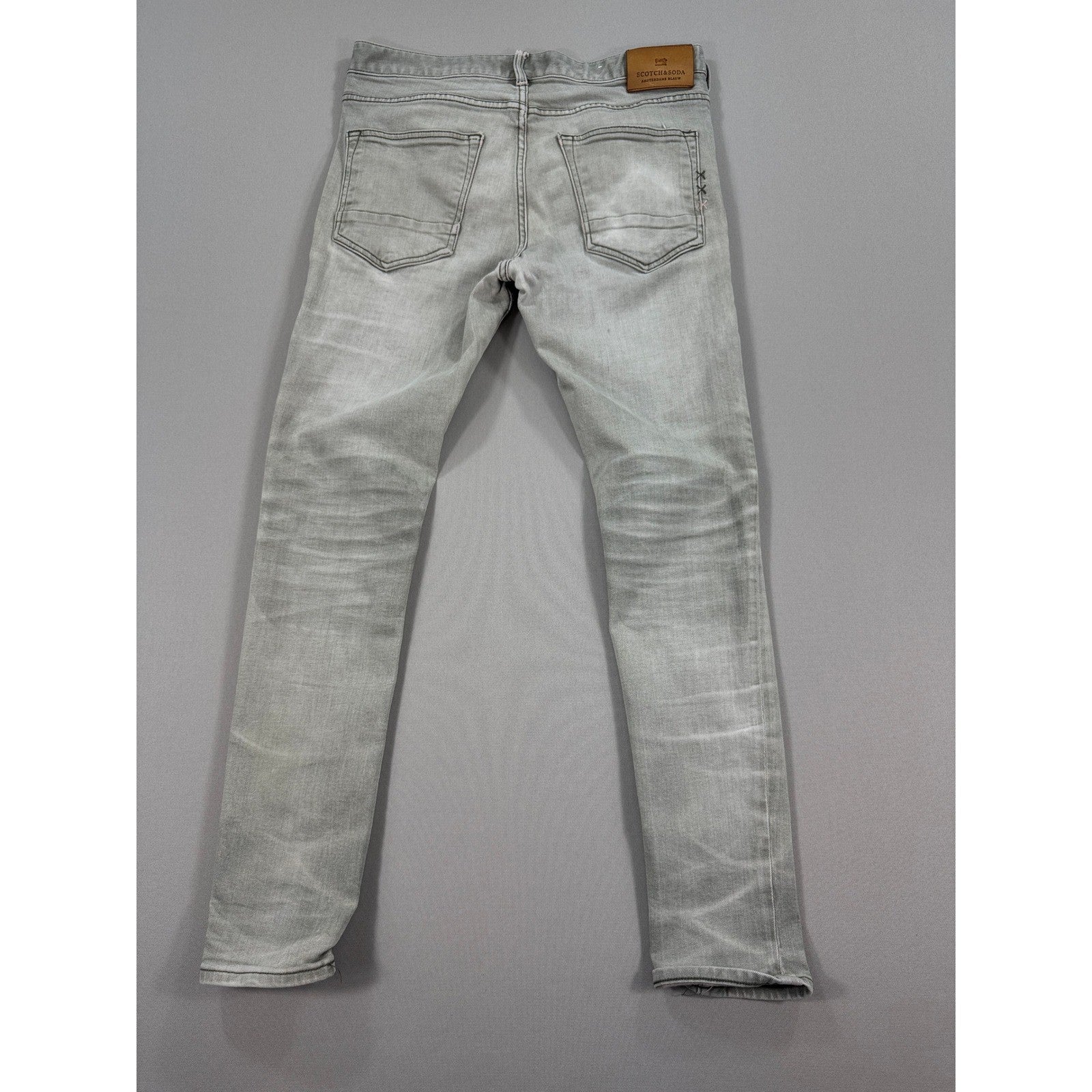 3x Scotch & Soda Jeans Skinny Fit Stretch Denim mens 32x32 Gray Blue Beige