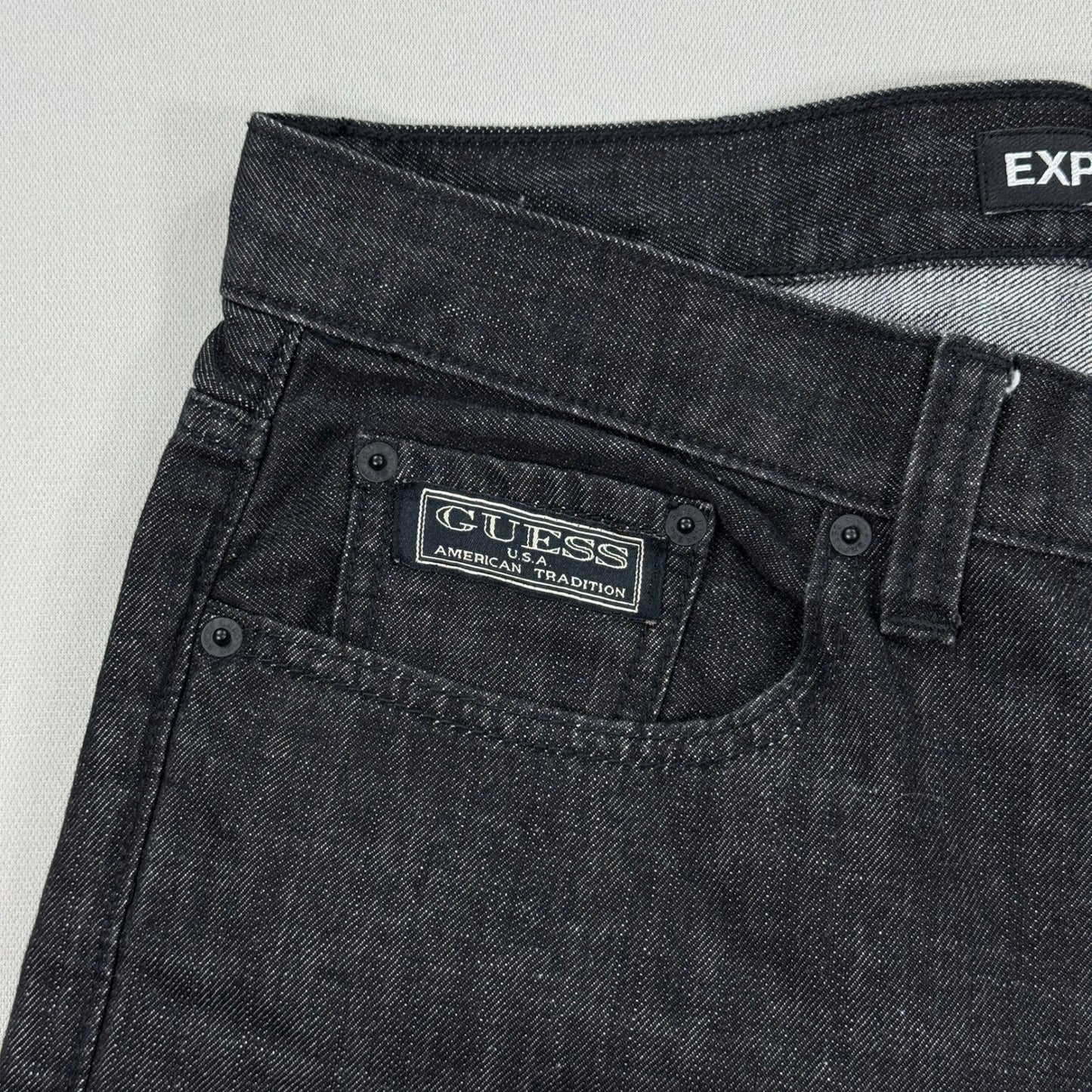 Y2K Guess Express Jeans mens 33x32 Guess Lightweight Stretch Baggy