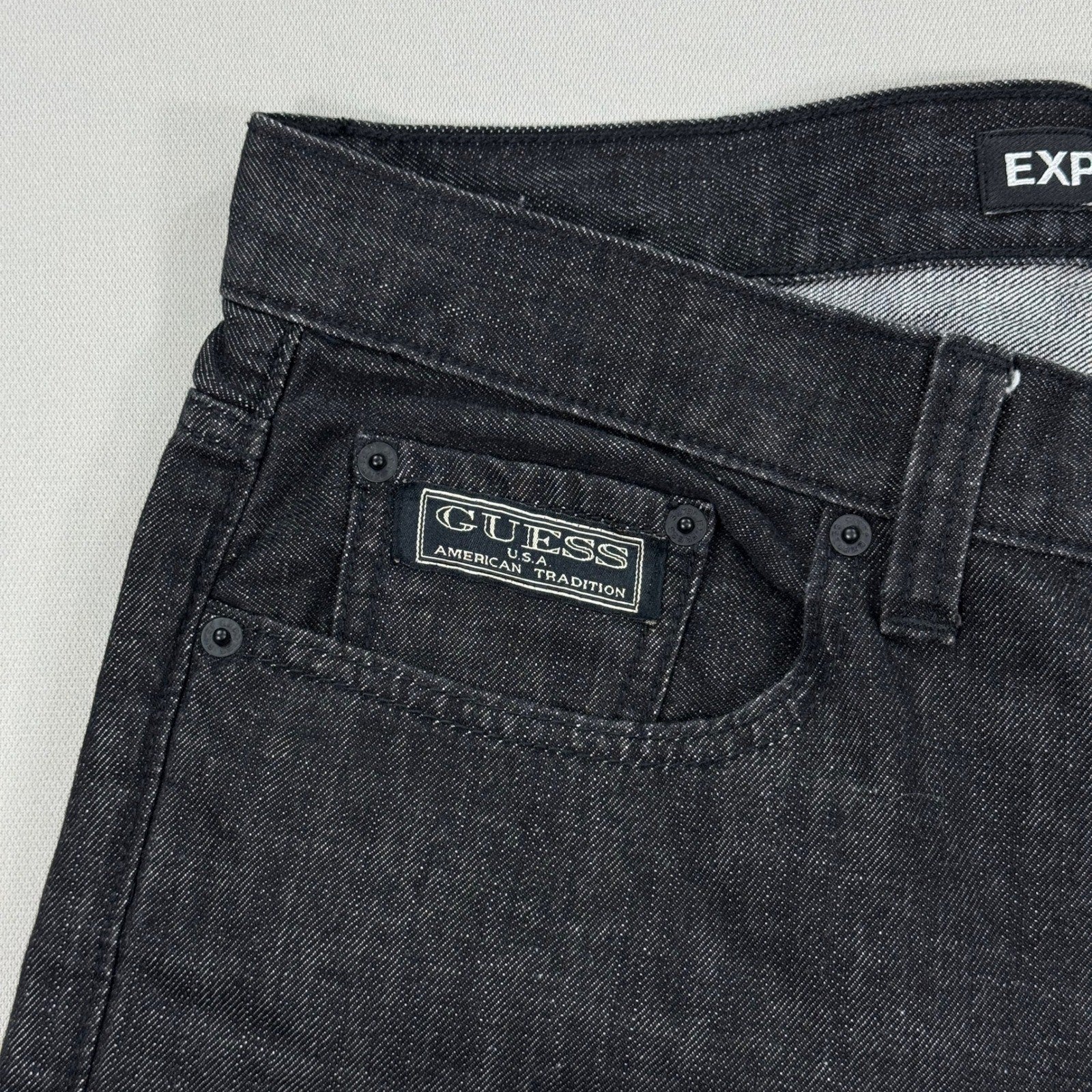 Y2K Guess Express Jeans mens 33x32 Guess Lightweight Stretch Baggy