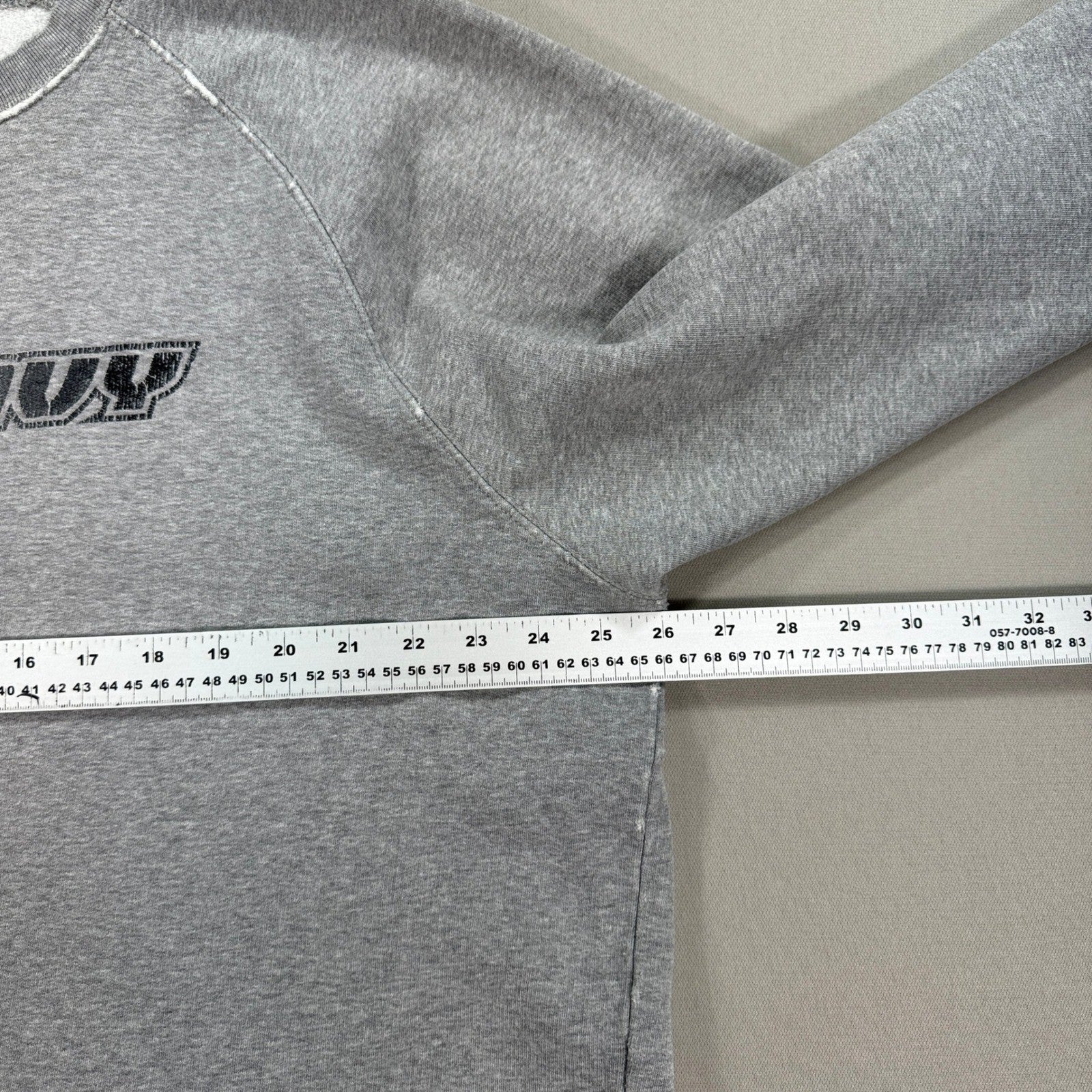 VIntage Old Navy Sweatshirt Distressed Faded Spell Out Mens 2XL Crewneck Y2K