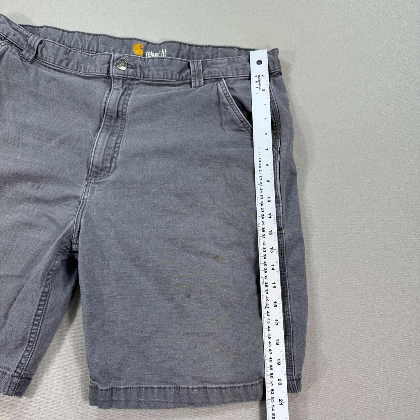Carhartt 102514-039 Carpenter Shorts Relaced Fit mens Size 42 Gray Workwear
