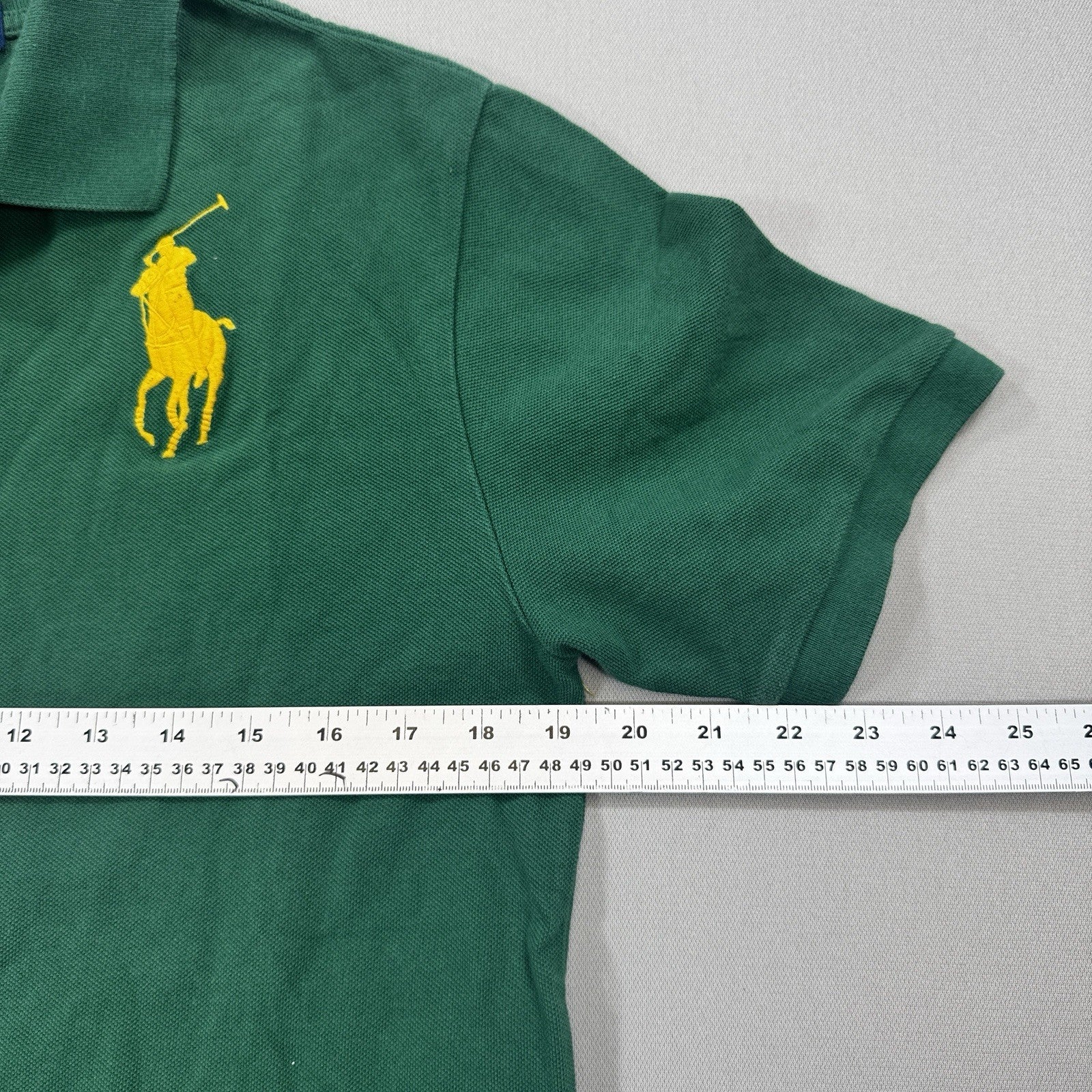 Polo Ralph Lauren Classic Fit XL(18-20) Green Button Down Big Pony