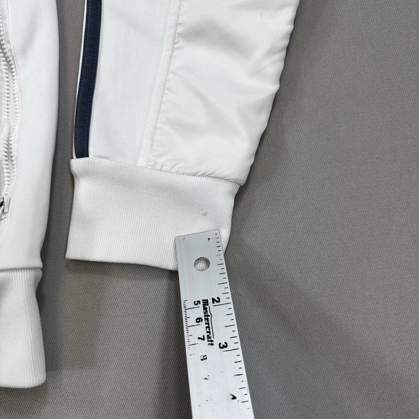 Adidas Real Madrid 2013/14 Anthem Jacket mens Small White Training Top Full Zip