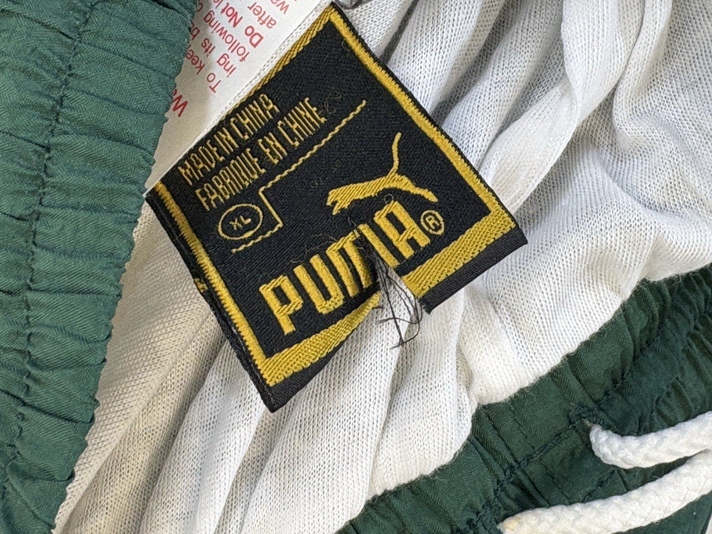 Vintage Puma Circuit Y2K Baggy Zipper Leg Green Pants With Tag Mens XL New