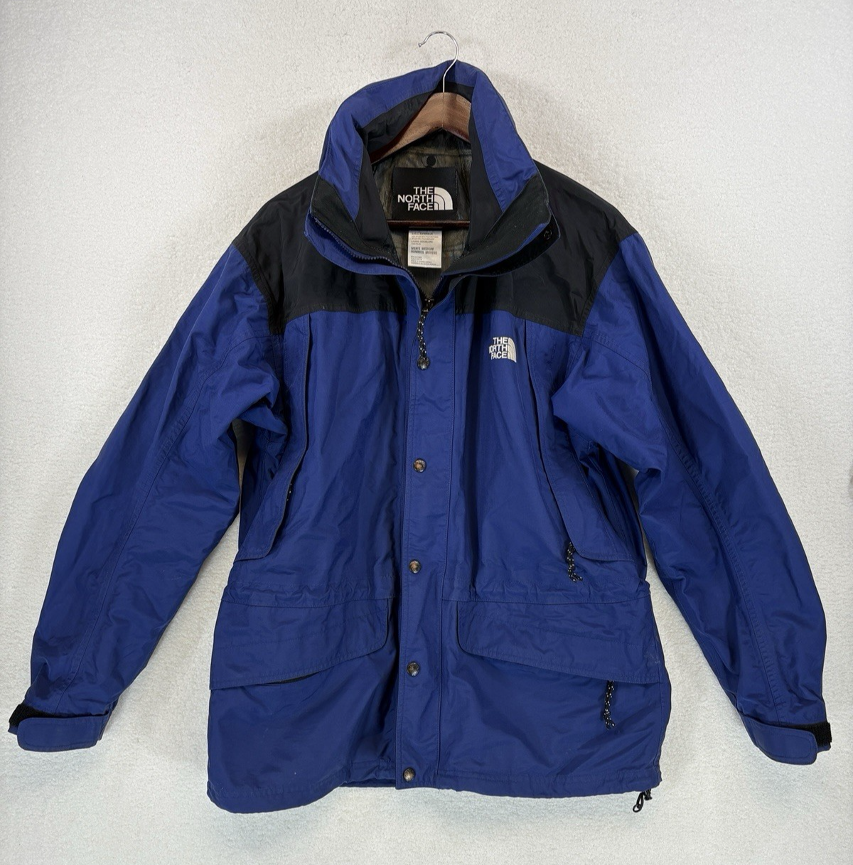 The North Face Nylon Hyvent Parka Jacket Mens Medium Full Zip Hooded Waterproof