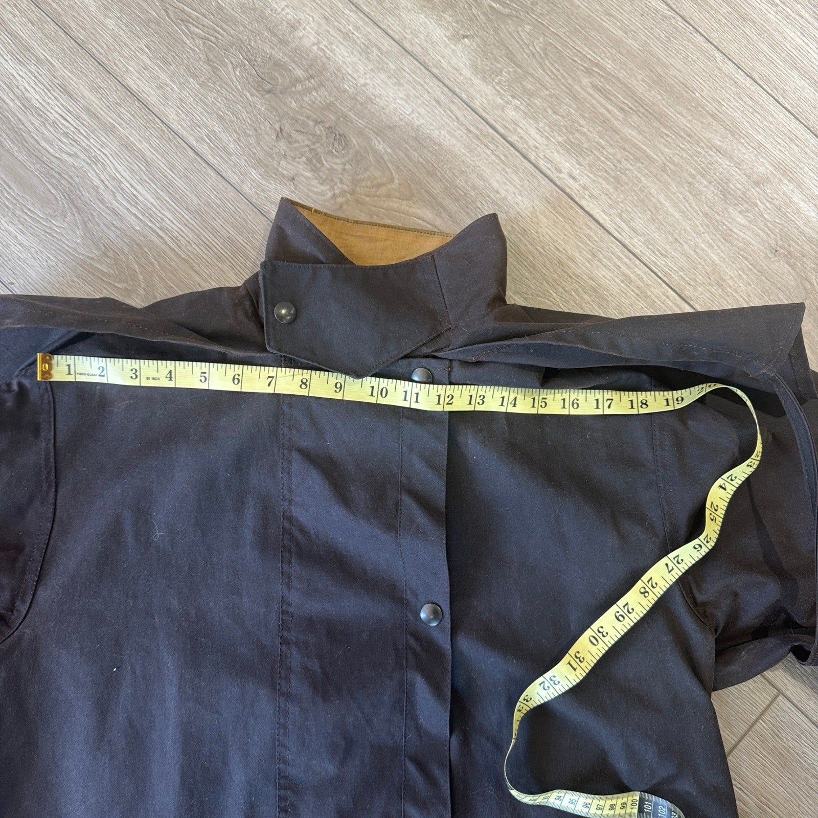 Driza Bone Vintage Australian Coat Waxed Oilskin mens Medium Duster Dark Brown