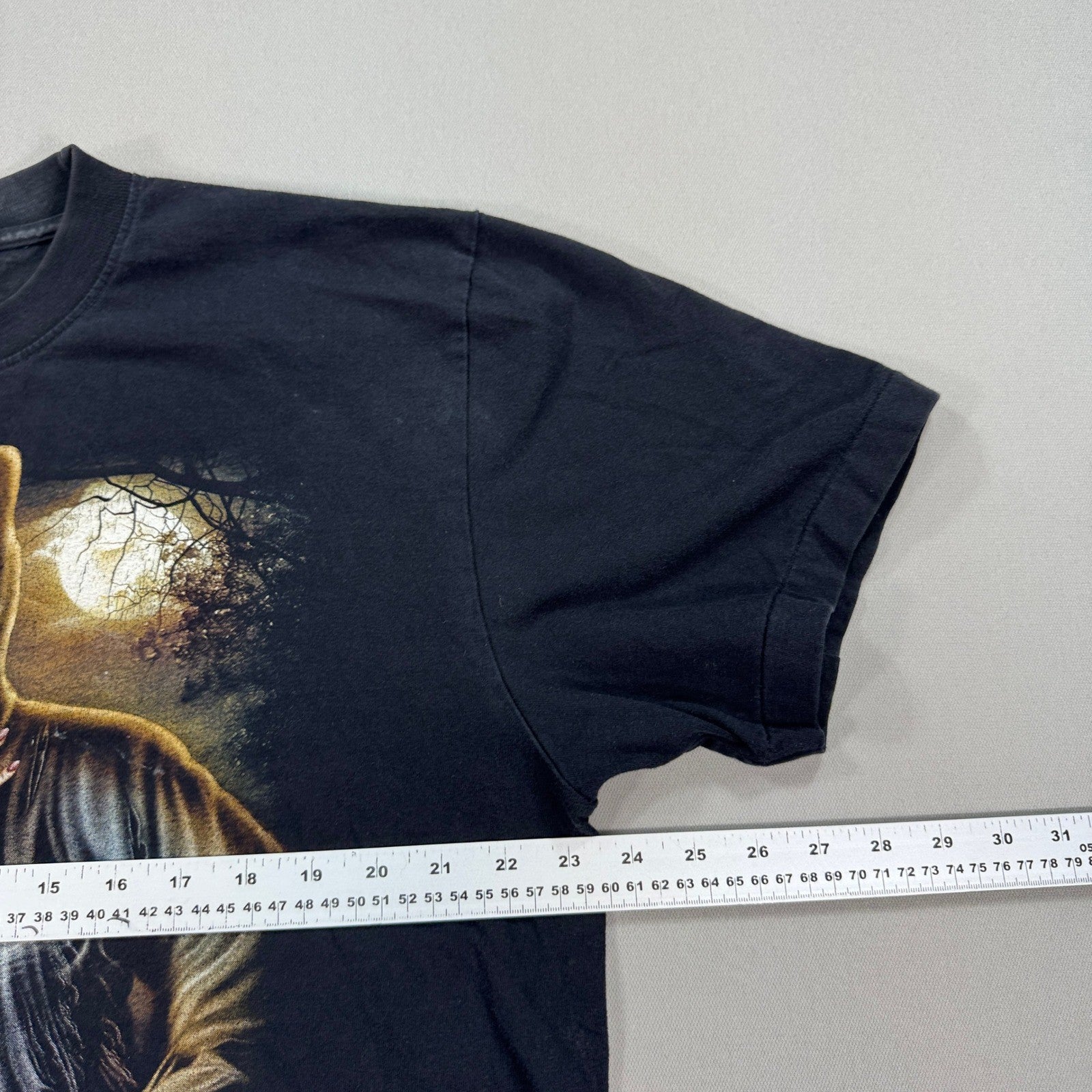 VTG 90's Grunge T-Shirt Gothic Skeleton Skulls With Lady mens XL Single Stitch