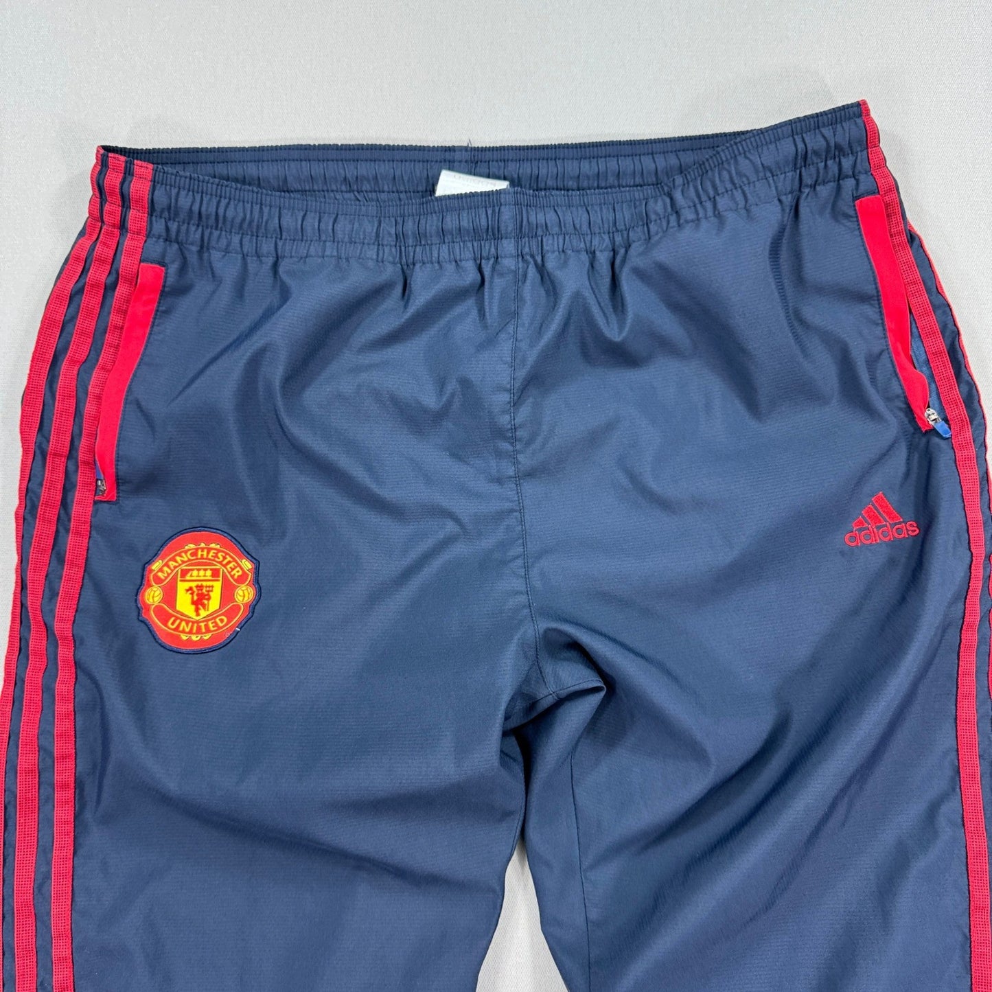 Vintage Adidas Manchester United Track Pants Mens Asian Size XL Blue Red Trefoil